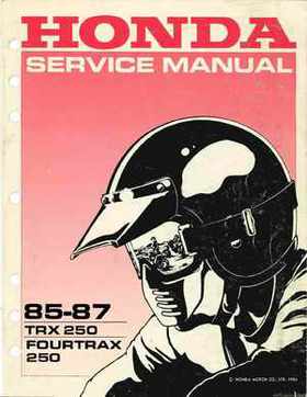 1985-1987 Honda TRX 250 Fourtrax 250 Service Manual, Page 1
