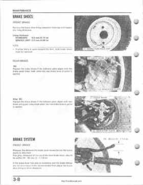 1985-1987 Honda TRX 250 Fourtrax 250 Service Manual, Page 29