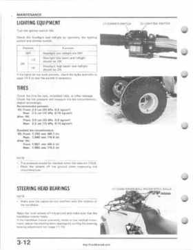 1985-1987 Honda TRX 250 Fourtrax 250 Service Manual, Page 33