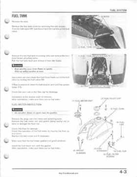 1985-1987 Honda TRX 250 Fourtrax 250 Service Manual, Page 40