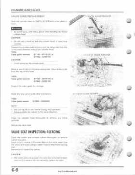 1985-1987 Honda TRX 250 Fourtrax 250 Service Manual, Page 65