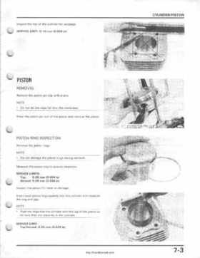 1985-1987 Honda TRX 250 Fourtrax 250 Service Manual, Page 76
