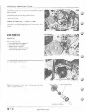 1985-1987 Honda TRX 250 Fourtrax 250 Service Manual, Page 99