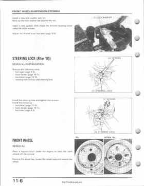 1985-1987 Honda TRX 250 Fourtrax 250 Service Manual, Page 143