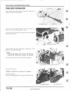 1985-1987 Honda TRX 250 Fourtrax 250 Service Manual, Page 199
