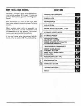 1986-1987 Honda Fortrax TRX70 Service Manual, Page 2