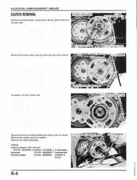 1986-1987 Honda Fortrax TRX70 Service Manual, Page 71