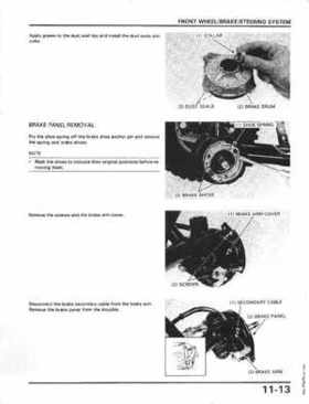 1986-1987 Honda Fortrax TRX70 Service Manual, Page 113