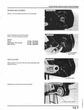 1986-1987 Honda Fortrax TRX70 Service Manual, Page 129