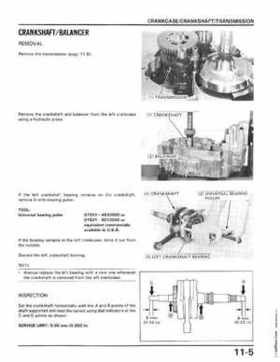 1986-1987 Honda TRX350 FourTrax 4X4, 1987-1989 TRX350D Foreman 4X4 Service Manual, Page 139