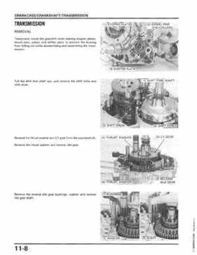 1986-1987 Honda TRX350 FourTrax 4X4, 1987-1989 TRX350D Foreman 4X4 Service Manual, Page 142