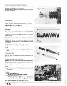 1986-1987 Honda TRX350 FourTrax 4X4, 1987-1989 TRX350D Foreman 4X4 Service Manual, Page 179