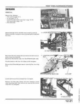 1986-1987 Honda TRX350 FourTrax 4X4, 1987-1989 TRX350D Foreman 4X4 Service Manual, Page 180