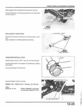 1986-1987 Honda TRX350 FourTrax 4X4, 1987-1989 TRX350D Foreman 4X4 Service Manual, Page 182
