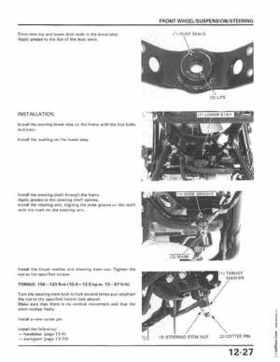 1986-1987 Honda TRX350 FourTrax 4X4, 1987-1989 TRX350D Foreman 4X4 Service Manual, Page 186