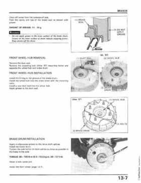 1986-1987 Honda TRX350 FourTrax 4X4, 1987-1989 TRX350D Foreman 4X4 Service Manual, Page 194