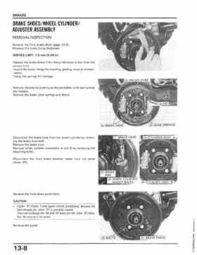 1986-1987 Honda TRX350 FourTrax 4X4, 1987-1989 TRX350D Foreman 4X4 Service Manual, Page 195