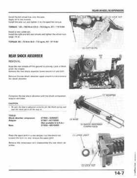 1986-1987 Honda TRX350 FourTrax 4X4, 1987-1989 TRX350D Foreman 4X4 Service Manual, Page 213