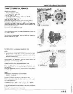 1986-1987 Honda TRX350 FourTrax 4X4, 1987-1989 TRX350D Foreman 4X4 Service Manual, Page 223
