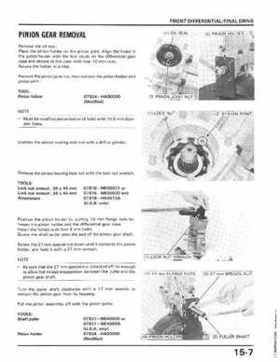 1986-1987 Honda TRX350 FourTrax 4X4, 1987-1989 TRX350D Foreman 4X4 Service Manual, Page 227