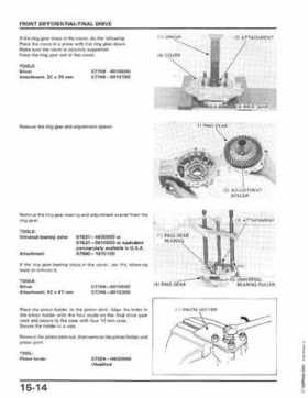 1986-1987 Honda TRX350 FourTrax 4X4, 1987-1989 TRX350D Foreman 4X4 Service Manual, Page 234