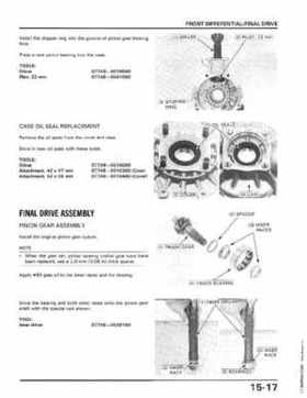 1986-1987 Honda TRX350 FourTrax 4X4, 1987-1989 TRX350D Foreman 4X4 Service Manual, Page 237
