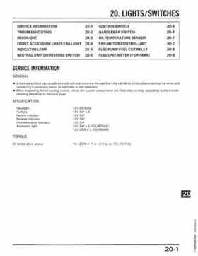 1986-1987 Honda TRX350 FourTrax 4X4, 1987-1989 TRX350D Foreman 4X4 Service Manual, Page 271