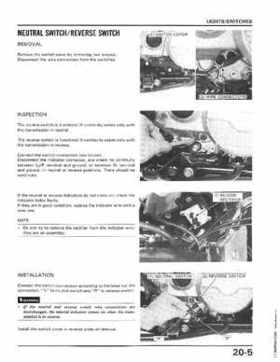 1986-1987 Honda TRX350 FourTrax 4X4, 1987-1989 TRX350D Foreman 4X4 Service Manual, Page 275