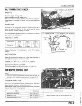 1986-1987 Honda TRX350 FourTrax 4X4, 1987-1989 TRX350D Foreman 4X4 Service Manual, Page 277