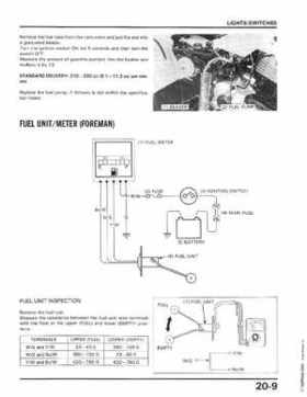 1986-1987 Honda TRX350 FourTrax 4X4, 1987-1989 TRX350D Foreman 4X4 Service Manual, Page 279