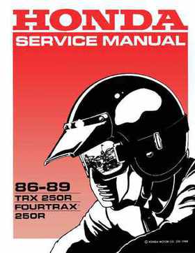1986-1989 Honda TRX250 FourTrax 250R Service Manual, Page 1