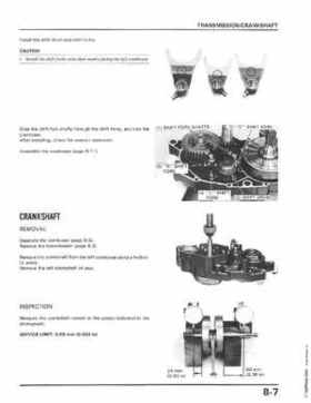 1986-1989 Honda TRX250 FourTrax 250R Service Manual, Page 102