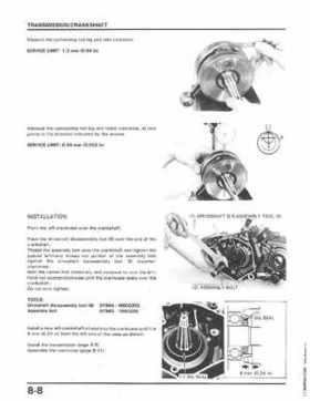 1986-1989 Honda TRX250 FourTrax 250R Service Manual, Page 103