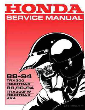 1988-1994 Honda TRX300 Fourtrax, 1988, 1990-1994 TRX300FW Fourtrax Service Manual, Page 1