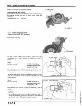 1988-1994 Honda TRX300 Fourtrax, 1988, 1990-1994 TRX300FW Fourtrax Service Manual, Page 186