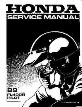 1989 Honda FL400R Pilot Service Manual, Page 1