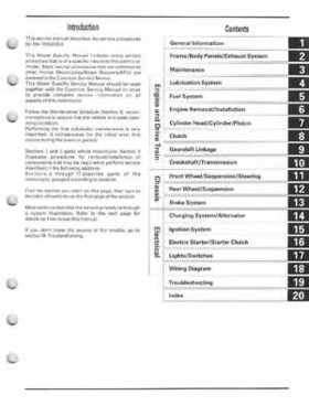 1993-2000 Honda TRX300EX Service Manual, Page 2