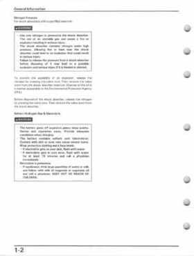 1993-2000 Honda TRX300EX Service Manual, Page 6