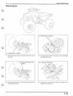 1993-2000 Honda TRX300EX Service Manual, Page 7