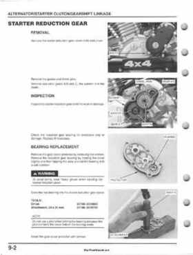 1995-2000 Honda FourTrax 300 300FW TRX300 TRX300FW TRX service manual., Page 129