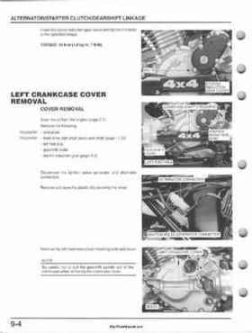 1995-2000 Honda FourTrax 300 300FW TRX300 TRX300FW TRX service manual., Page 131