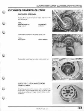 1995-2000 Honda FourTrax 300 300FW TRX300 TRX300FW TRX service manual., Page 134