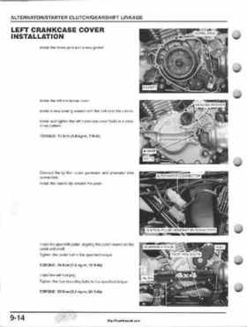 1995-2000 Honda FourTrax 300 300FW TRX300 TRX300FW TRX service manual., Page 141