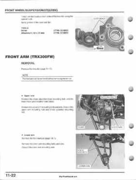 1995-2000 Honda FourTrax 300 300FW TRX300 TRX300FW TRX service manual., Page 193