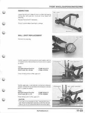 1995-2000 Honda FourTrax 300 300FW TRX300 TRX300FW TRX service manual., Page 194