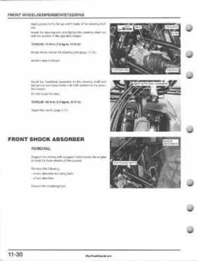 1995-2000 Honda FourTrax 300 300FW TRX300 TRX300FW TRX service manual., Page 201
