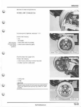 1995-2000 Honda FourTrax 300 300FW TRX300 TRX300FW TRX service manual., Page 214
