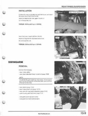 1995-2000 Honda FourTrax 300 300FW TRX300 TRX300FW TRX service manual., Page 246