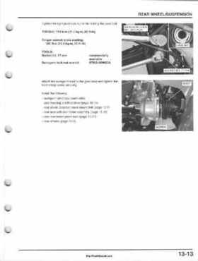 1995-2000 Honda FourTrax 300 300FW TRX300 TRX300FW TRX service manual., Page 250