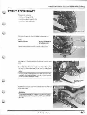 1995-2000 Honda FourTrax 300 300FW TRX300 TRX300FW TRX service manual., Page 254